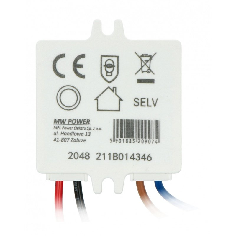 Netzteil für LED-Streifen und LED MW Power MPL-06-12 12V / 0,5A / 6W