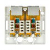 Lanberg 2x RJ45 geschirmte Wandsteckdose - weiß - zdjęcie 2