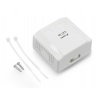 Lanberg 2x RJ45 geschirmte Wandsteckdose - weiß - zdjęcie 4