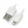 USB A - Lightning-Kabel für iPhone / iPad / iPod - Blow - 1,5 m weiß - zdjęcie 1
