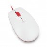 Optische kabelgebundene Maus Raspberry Pi 4B / 3B + / 3B / 2B offiziell - rot und weiß_ - zdjęcie 1