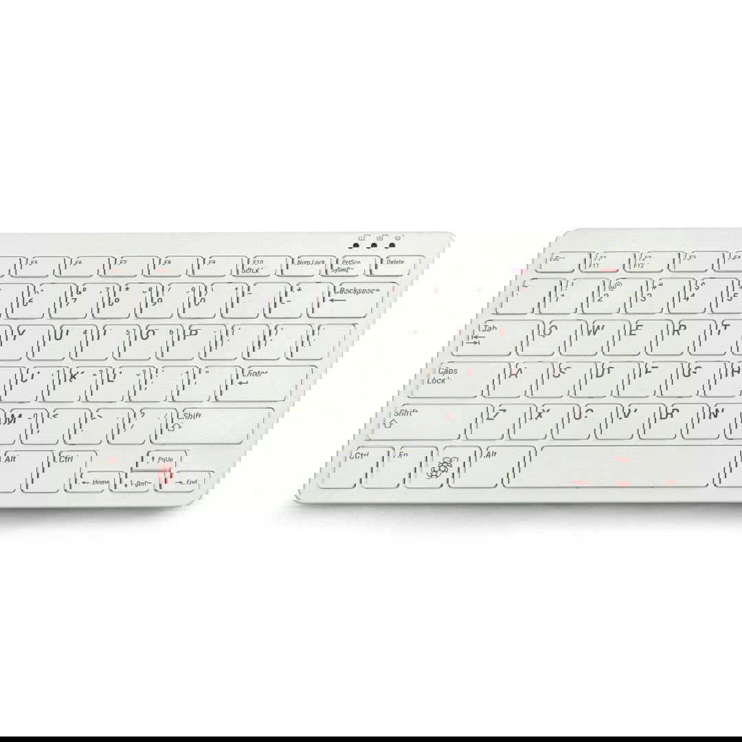 Kabelgebundene USB-Tastatur für Raspberry Pi 4B / 3B + / 3B / 2B offiziell - rot-weiß