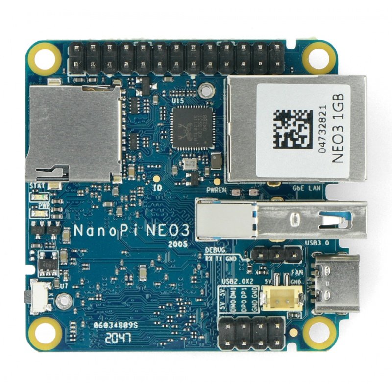 NanoPi NEO3-LTS - RK3328 Quad-Core 1,3 GHz + 1 GB RAM