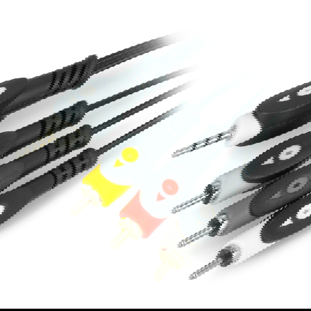 Klinke 3,5 mm 4-poliges Kabel - 3x RCA - 1,5 m