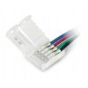 Stecker für LED-Streifen und Streifen RGB 10 mm 2-polig mit zwei Klemmen - 16,5 cm - zdjęcie 2