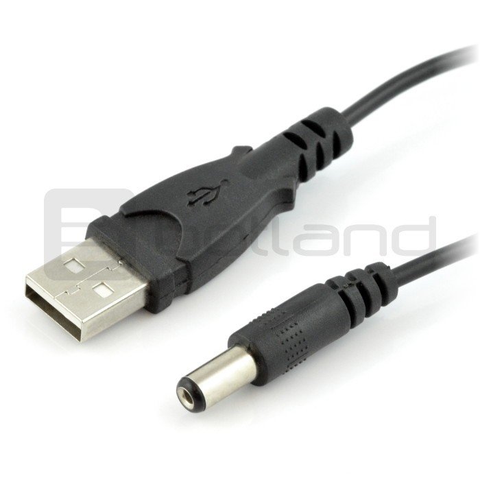 USB-A-Kabel - DC-Stecker 5,5 / 2,1 mm 0,1 A - 1,5 m