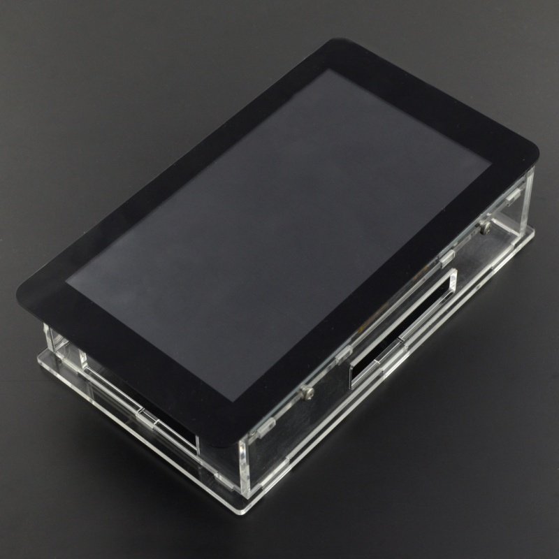 Transparentes Gehäuse für Raspberry Pi und dedizierter 7-Zoll-Touchscreen