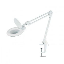 Tischleuchte mit 8D-Lupe und LED-Hintergrundbeleuchtung