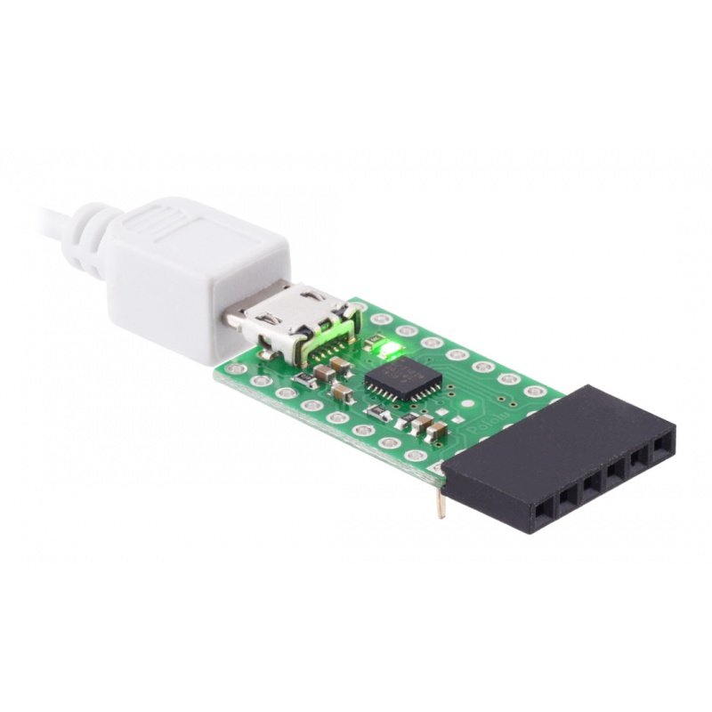 Konverter USB-UART CP2102N - mit microUSB-Anschluss - Pololu