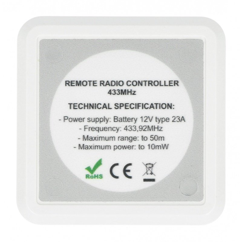 RF-Fernbedienung für Empfänger für LED-Streifen - 5 Tasten