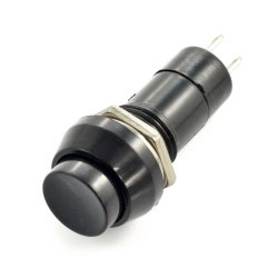 PBS 11A ON-OFF Kippschalter, rund 250V / 1A - schwarz