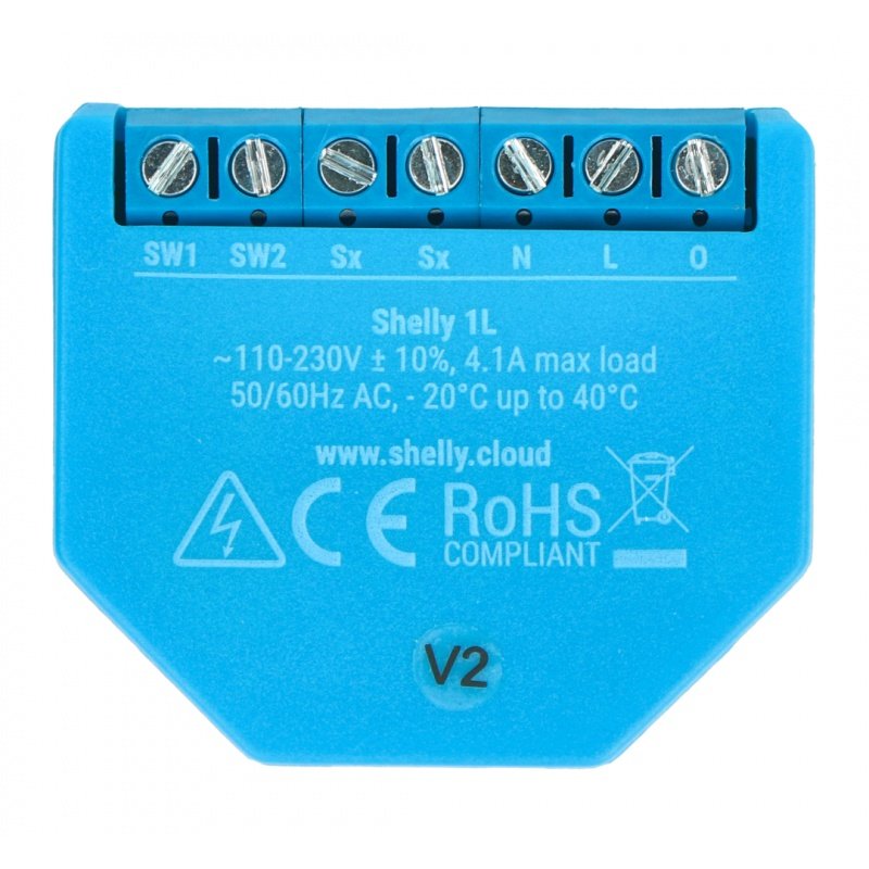 Shelly 1L - 230VAC-Relais ohne N WiFi 4A-Leitung - Android /