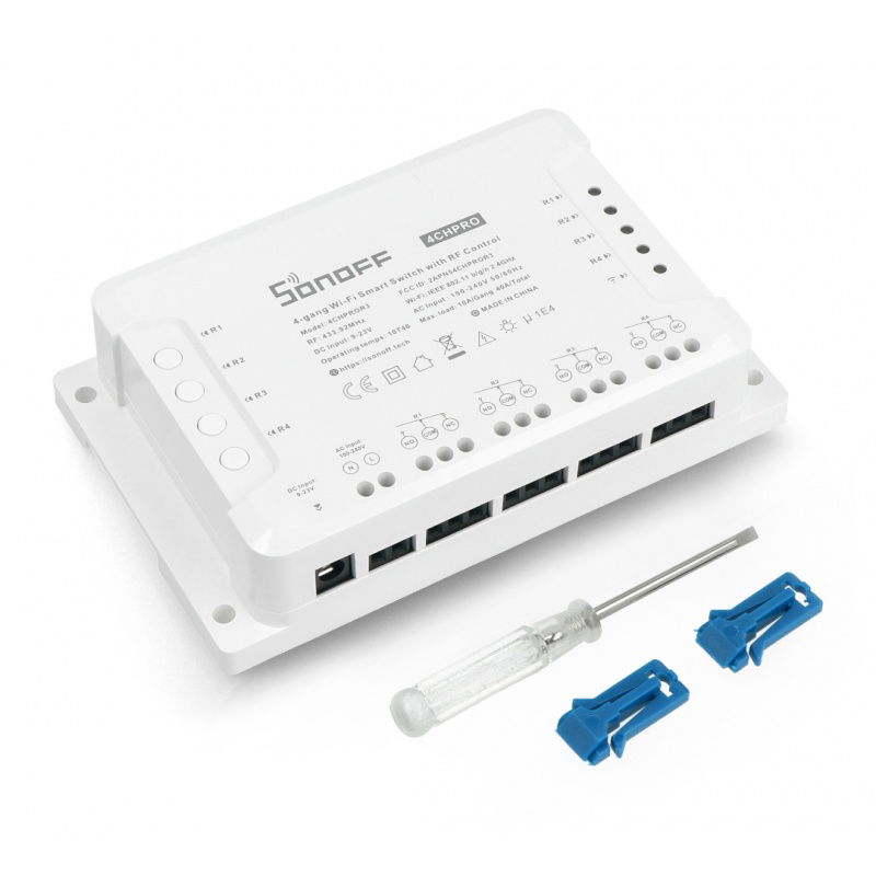 Sonoff 4CH PRO R3 WiFi + RF 433MHz - 4-Kanal-Schalter