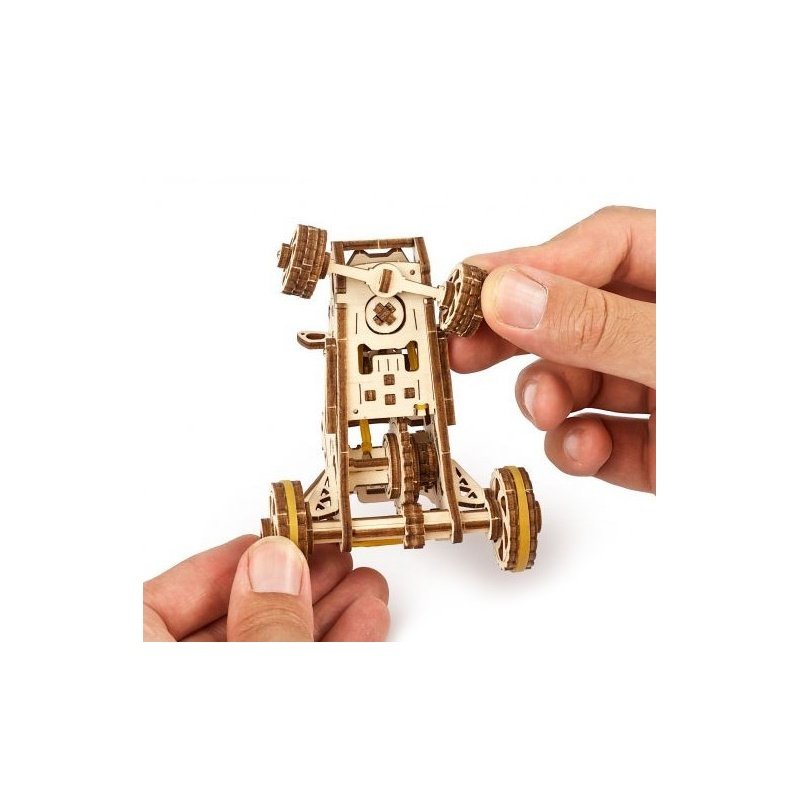 Mini Buggy - mechanisches Modell zum Zusammenklappen - Furnier