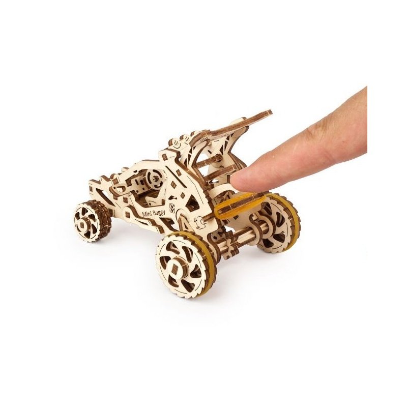 Mini Buggy - mechanisches Modell zum Zusammenklappen - Furnier