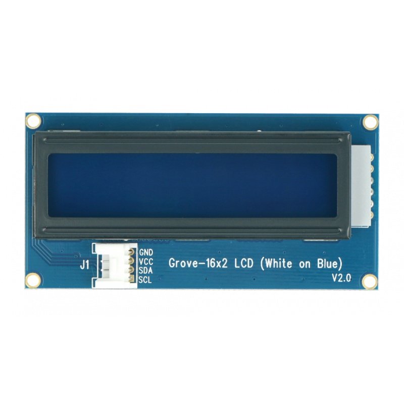 Grove - LCD 2x16 I2C Display, weiß und blau, mit Hintergrundbeleuchtung
