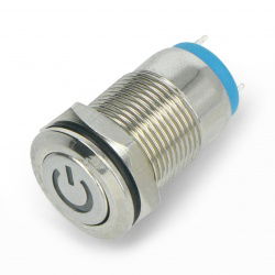 Bistabiler ON-OFF-Schalter - PBW-12APW - 2A / 250V - flach rot + Widerstand