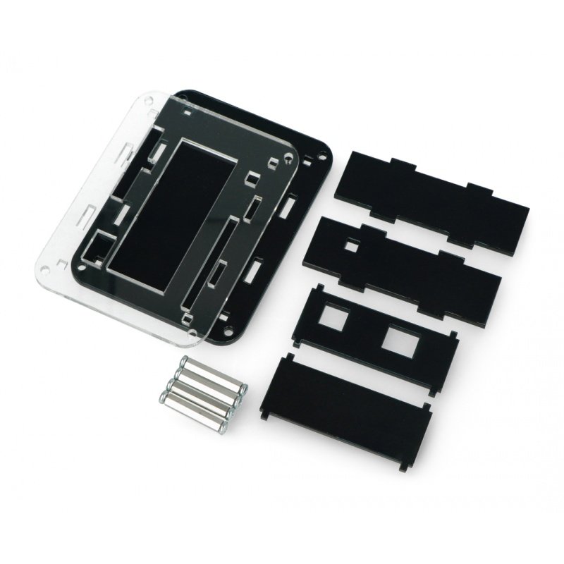 Gehäuse für Arduino Uno mit LCD Keypad Shield v1.1 - schwarz
