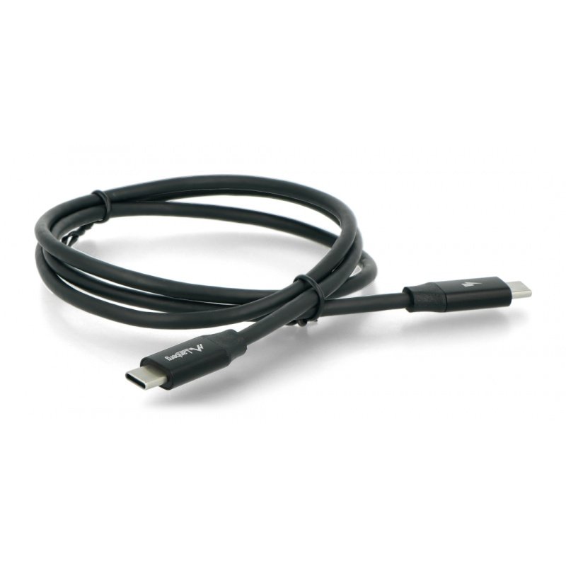 Lanberg USB C - USB C 2.0 schwarz Premium QC 4.0 PD 1m Kabel