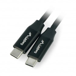 Lanberg USB C - USB C 2.0 Premium QC 4.0 PD 0,5m Kabel schwarz