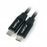Lanberg USB C - USB C 2.0 schwarz Premium QC 4.0 PD 0,5 m Kabel - zdjęcie 1