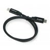 Lanberg USB C - USB C 2.0 schwarz Premium QC 4.0 PD 0,5 m Kabel - zdjęcie 2
