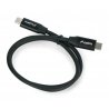 Lanberg USB C - USB C 2.0 schwarz Premium QC 4.0 PD 0,5 m Kabel - zdjęcie 2