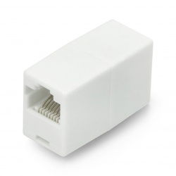 Stecker zum Anschluss von RJ45 / 8P8C-Netzwerkkabeln - weiß