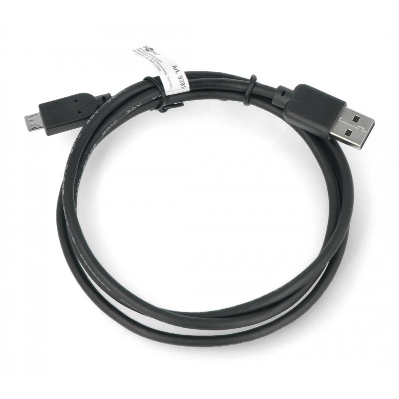 MicroUSB B - A 2.0 Kabel Hi-Speed Goobay schwarz - 1m