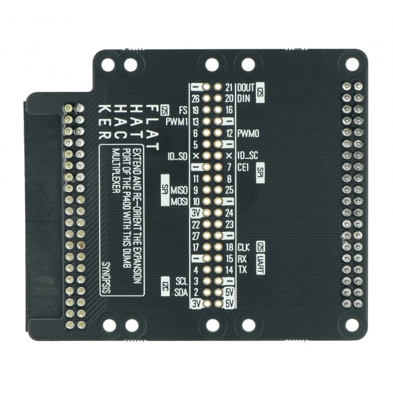 Flat HAT Hacker - wyprowadzenie pinów Raspberry Pi 400 -