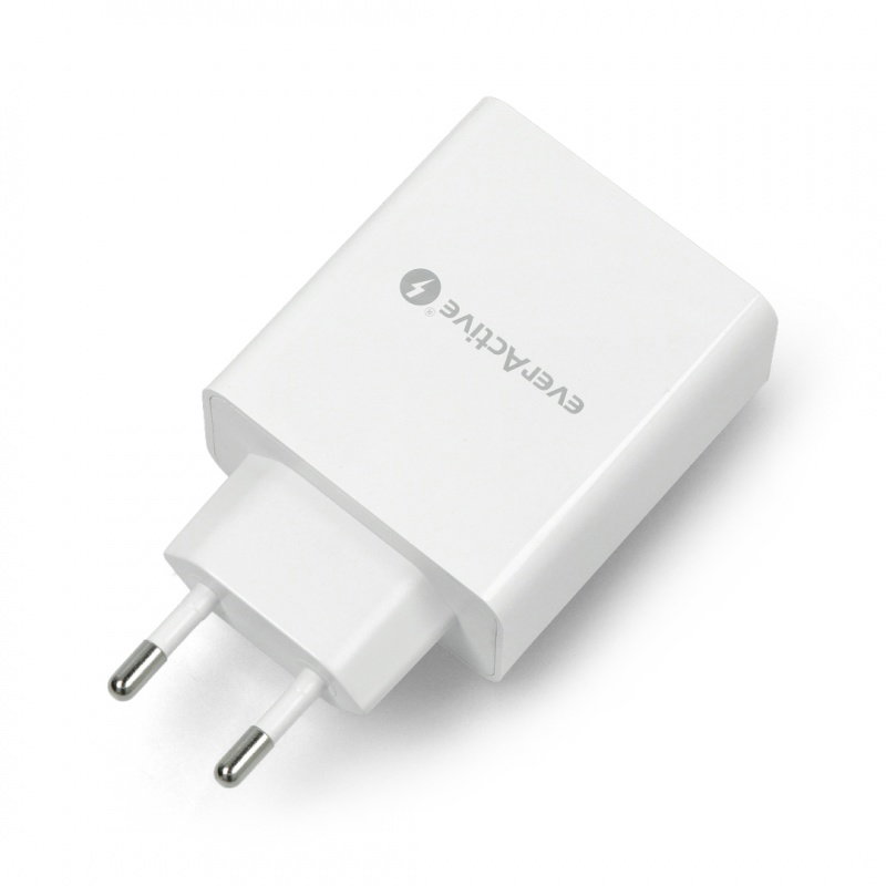 Wandladegerät SC-400 - 4xUSB Typ A / 5A - 5V - everActive - weiß