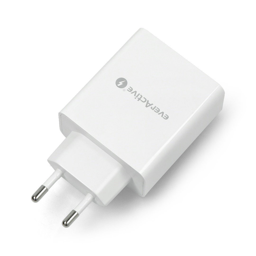 Wandladegerät SC-400 - 4xUSB Typ A / 5A - 5V - everActive - weiß