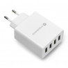 Wandladegerät SC-400 - 4xUSB Typ A / 5A - 5V - everActive - weiß - zdjęcie 3
