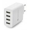 Wandladegerät SC-400 - 4xUSB Typ A / 5A - 5V - everActive - weiß - zdjęcie 5