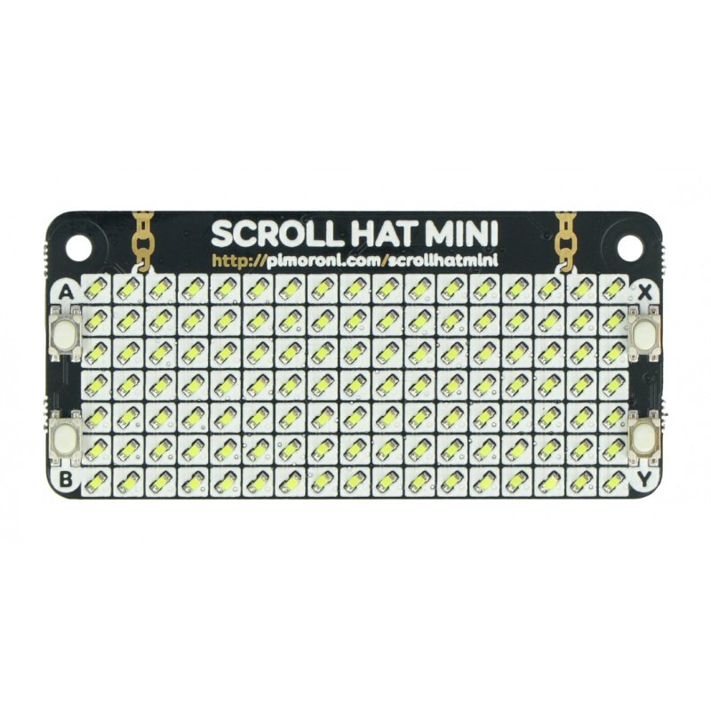 Scroll HAT Mini - 17x7 LED-Matrix - Overlay für Raspberry Pi -