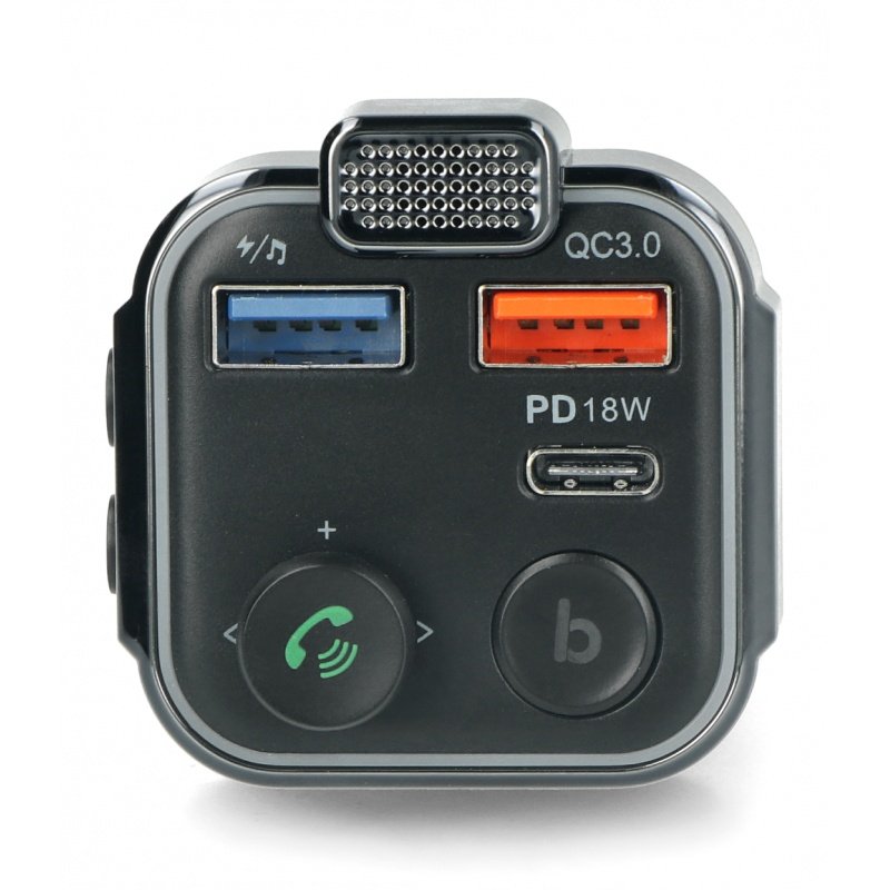 Auto-FM-Transmitter mit Blow Bluetooth 5.0 PD QC3.0 2xUSB-A und