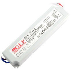 Netzteil für LED-Streifen wasserdicht GPV-75-12 - 12V / 6A / 72W