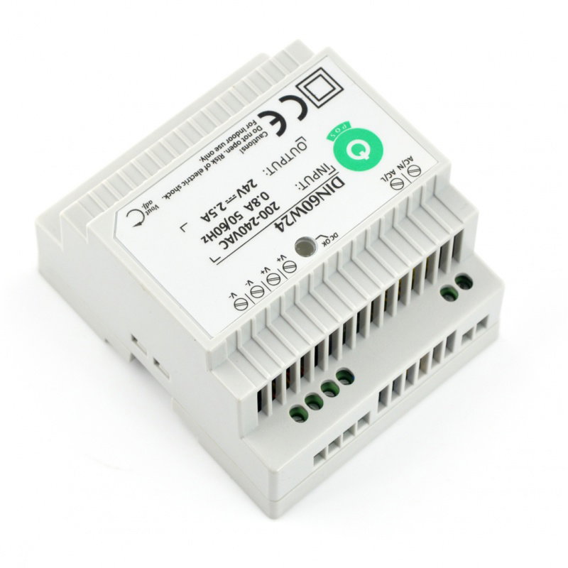 DIN60W24-Netzteil für eine DIN-Schiene - 24 V / 2,5 A / 60 W
