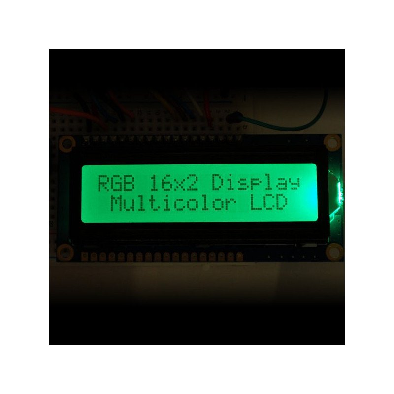 LCD-Display 2x16 Zeichen RGB positiv + Anschlüsse - Adafruit 398