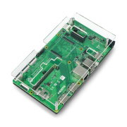 Gehäuse für Raspberry Pi CM4IO - schwarz und transparent offen