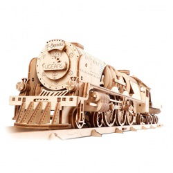 Lokomotive mit Tender V-Ekspres - mechanisches Modell zum