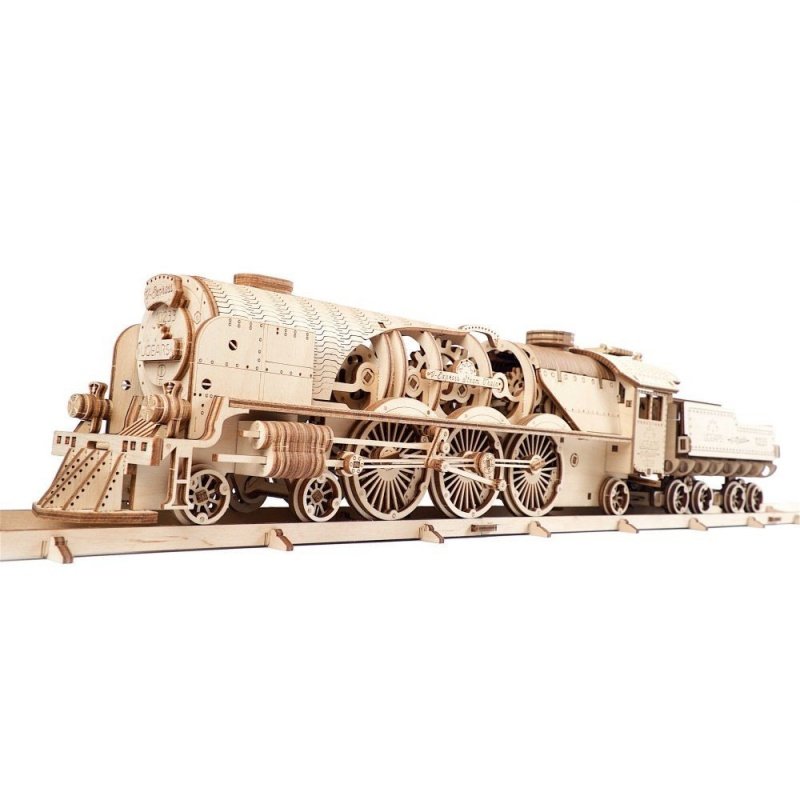 Lokomotive mit Tender V-Ekspres - mechanisches Modell zum