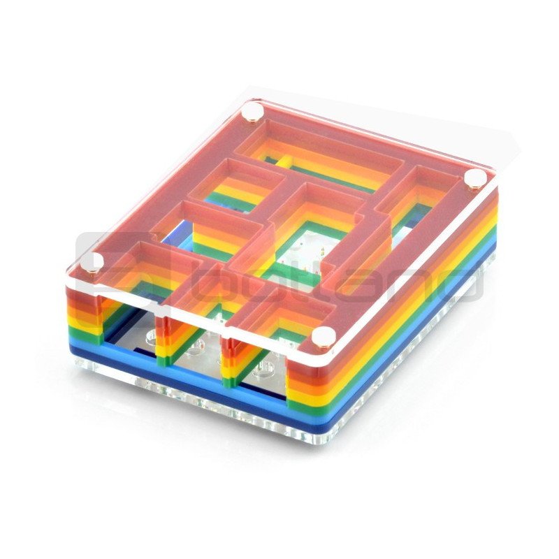 Raspberry Pi Model B + Rainbow-Gehäuse