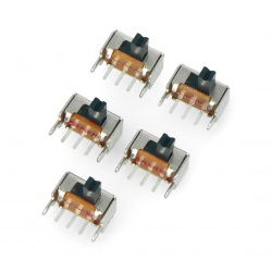 SS12T40 Schiebeschalter 2-Stellung eckig - 5St.