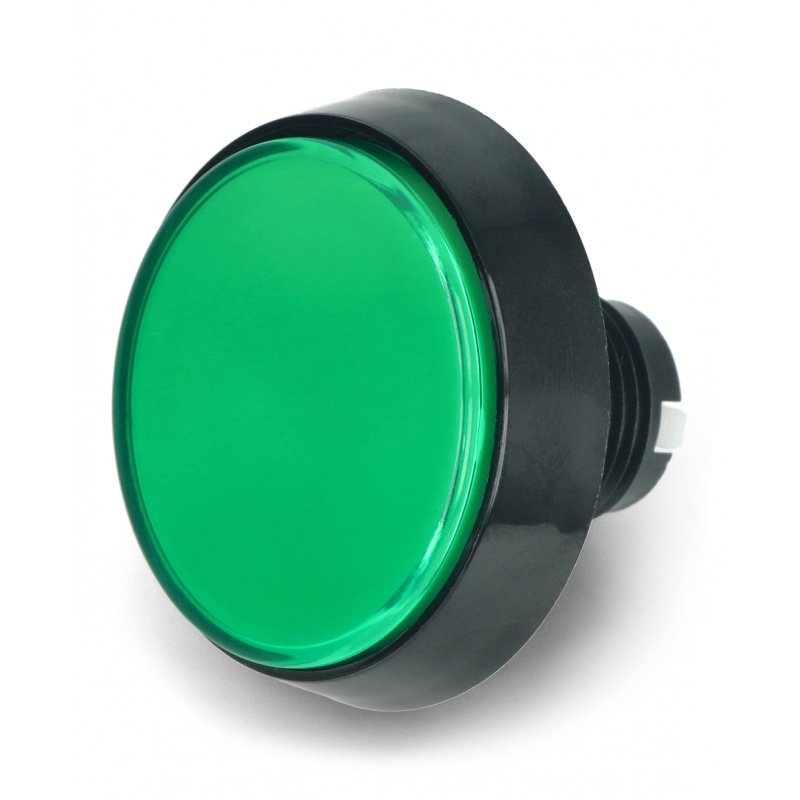 Arcade Push Button 60mm schwarzes Gehäuse - grün mit
