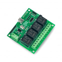 Numato Lab - 4-Kanal Relaismodul 12V 7A / 250VAC + 6GPIO - USB