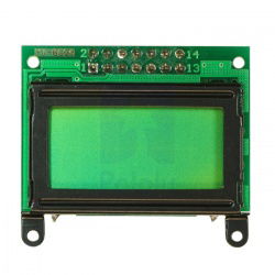 LCD-Display 2x8 Zeichen grün mit schwarzem Rahmen - Pololu 356