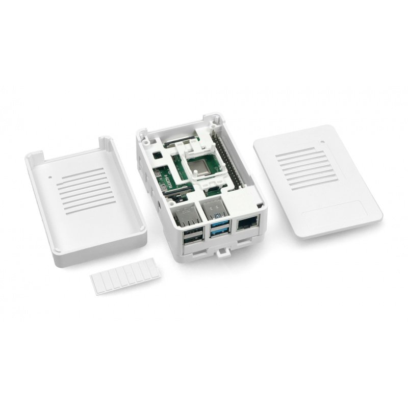 Gehäuse für Raspberry Pi 4B - weiß - MaticBox 4