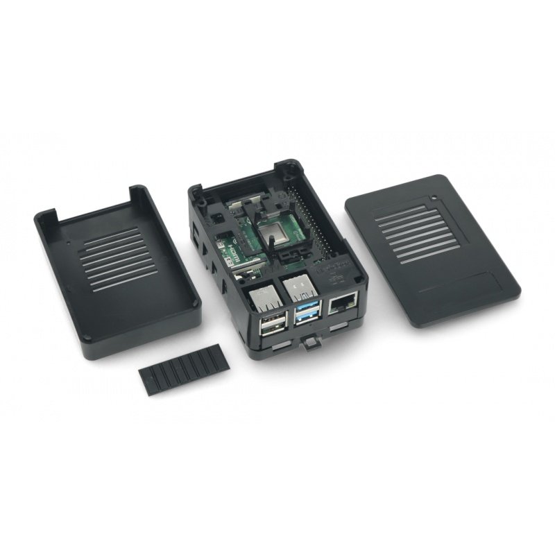 Gehäuse für Raspberry Pi 4B - schwarz - MaticBox 4