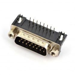 Gewinkelter D-SUB 15-Stecker